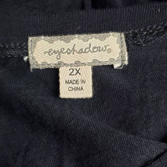 Eyeshadow 2x Black Cold Shoulder Blouse - Picture 4 of 8